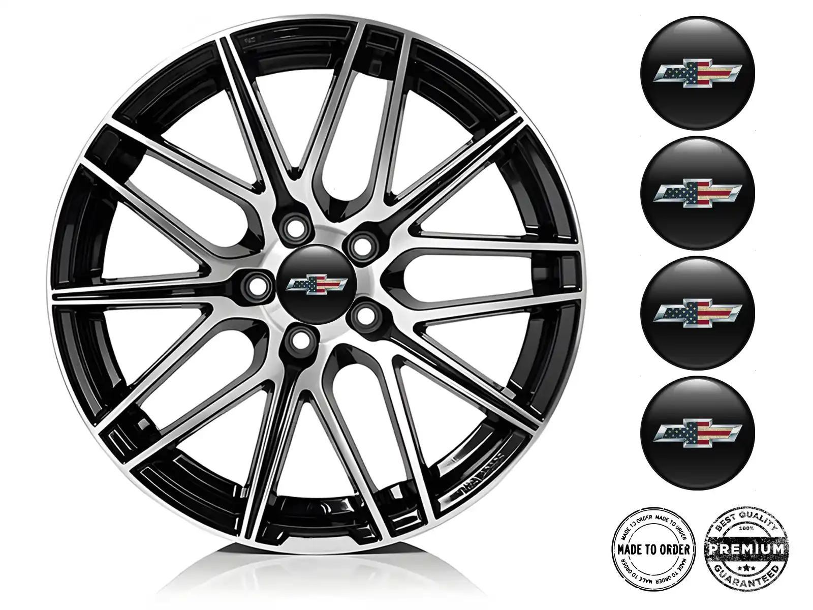 Chevrolet  Nabenaufkleber Ausgabe Individuelles Dome-Design